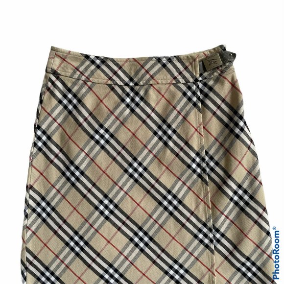 Burberry Y2K Vintage Nova Plaid Wrap Skirt - Picture 2 of 7
